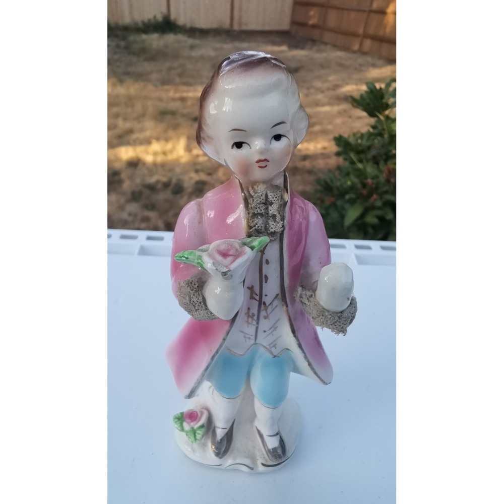 Vintage 1950's 6 Inch Victorian gentleman Made In Japan Porcelain